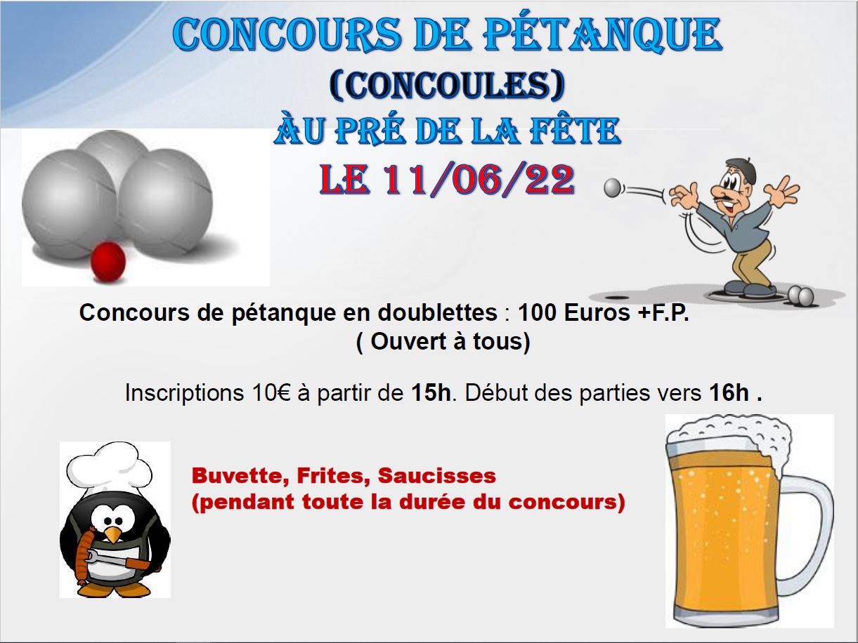 Concours de pétanque