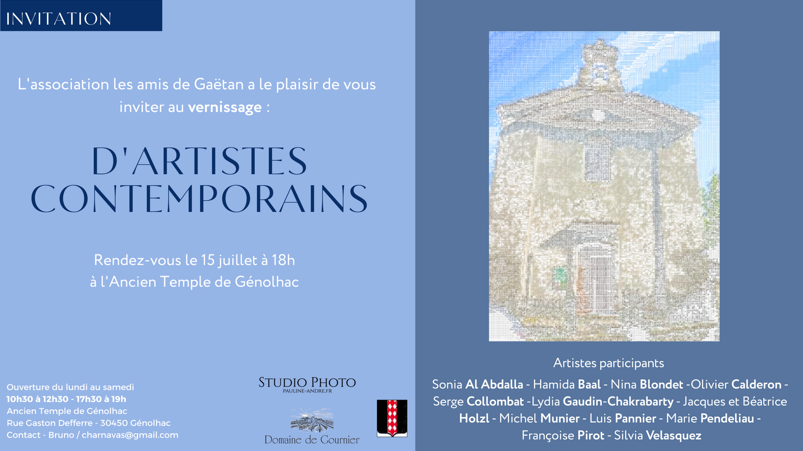 Vernissage d'artistes contemporains