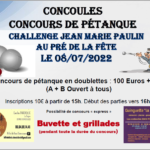 Concours de pétanque