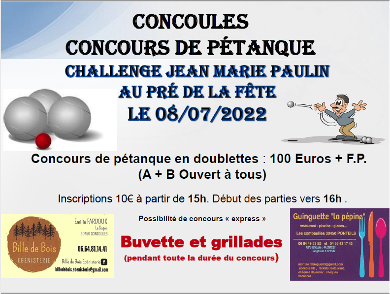 Concours de pétanque