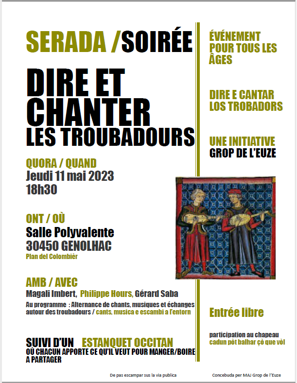 Dire et chanter les troubadours