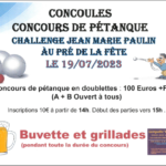 Concours de pétanque